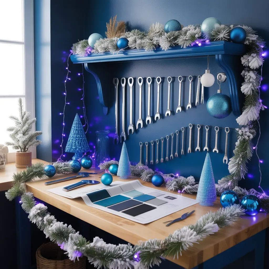 blue christmas ideas theme