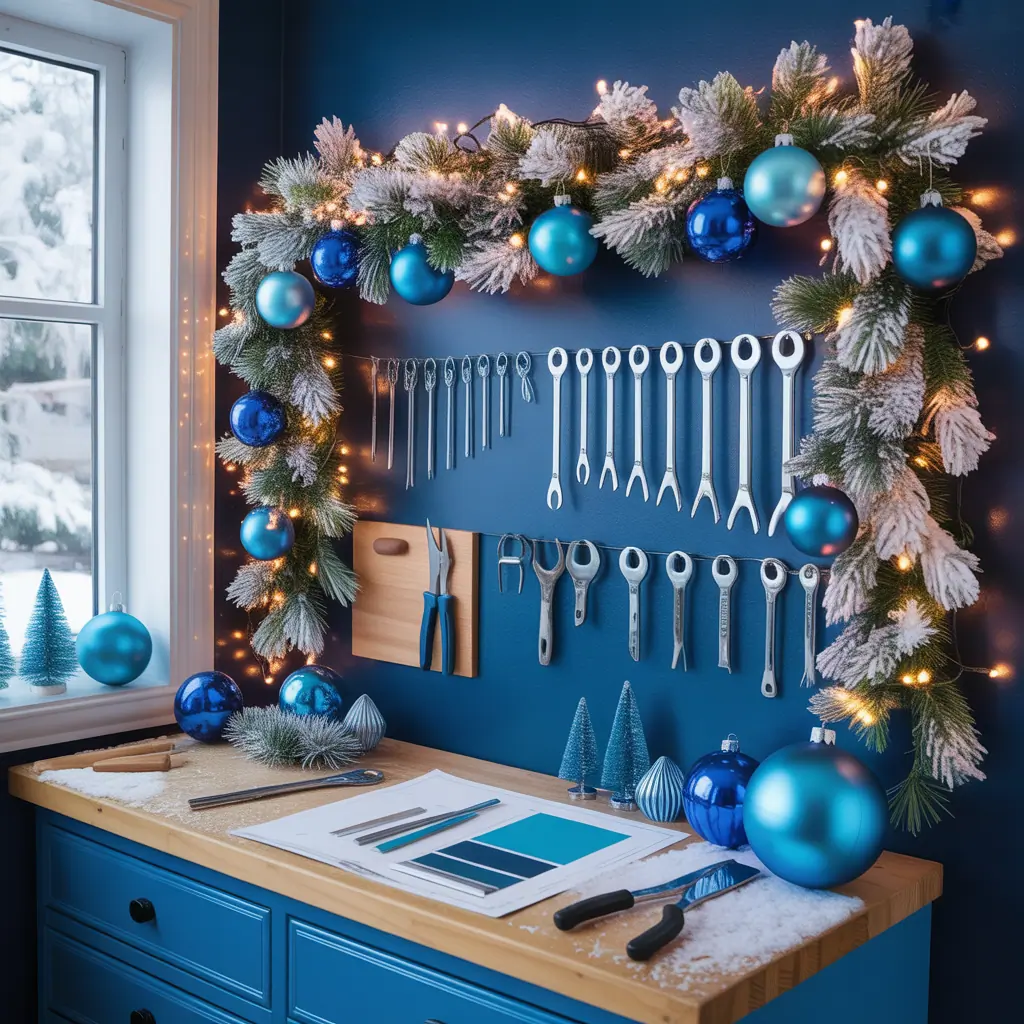 blue christmas ideas theme