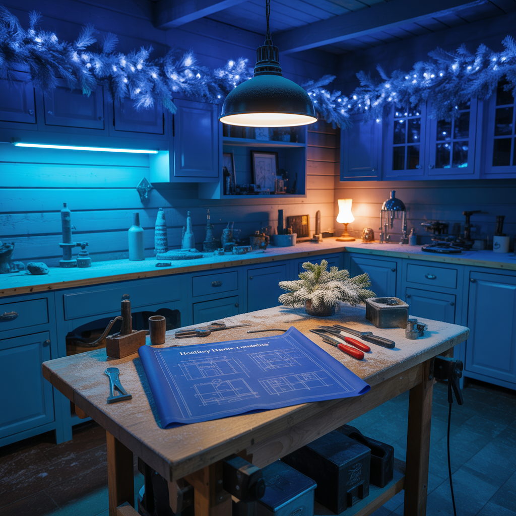 blue christmas ideas theme