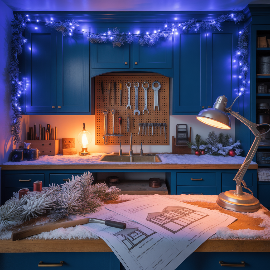 blue christmas ideas theme