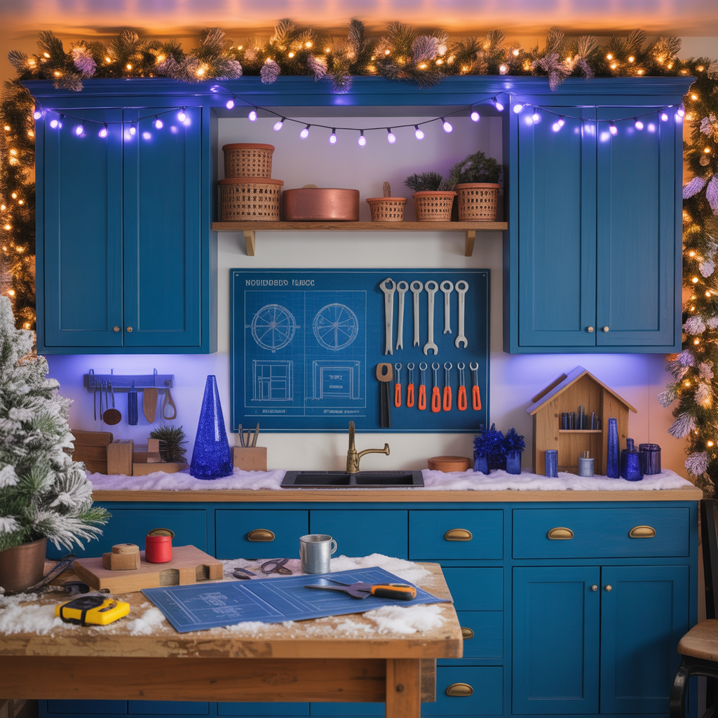 blue christmas ideas theme