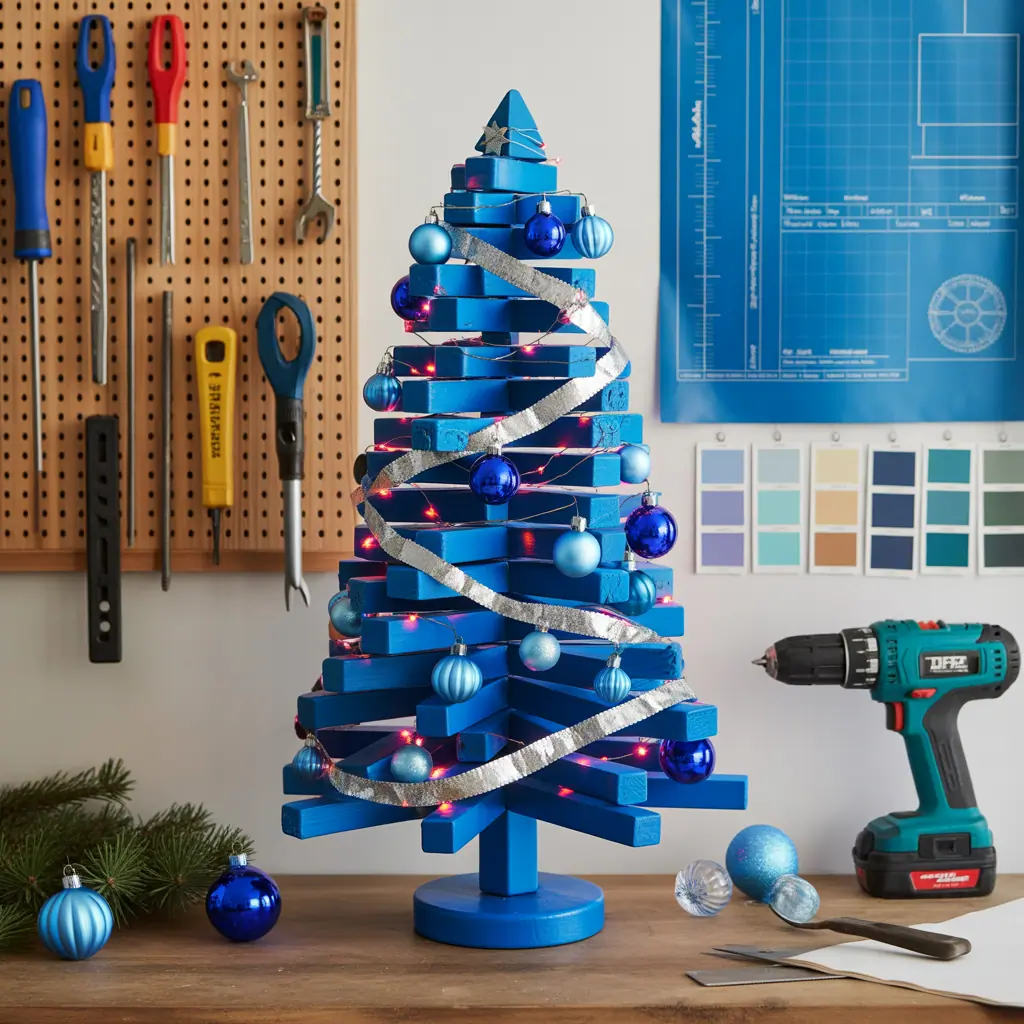 blue christmas tree ideas