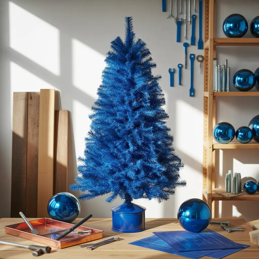 blue christmas tree ideas