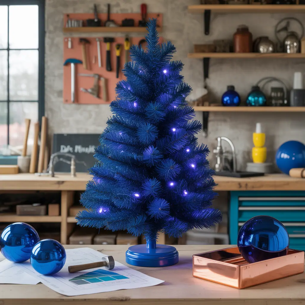 blue christmas tree ideas