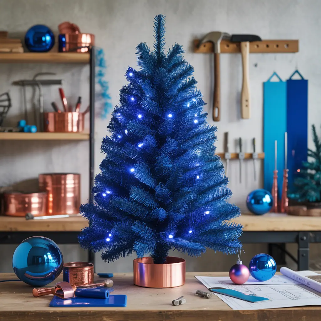 blue christmas tree ideas