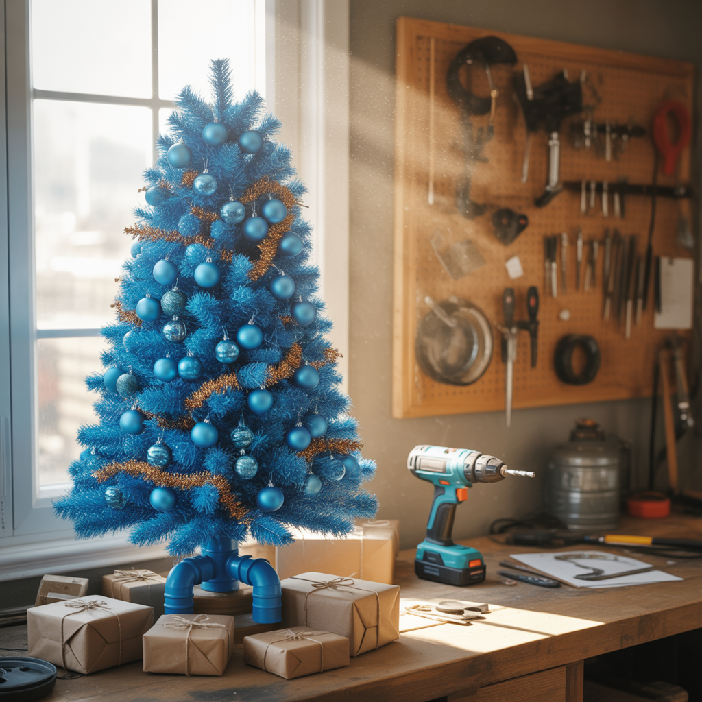 blue christmas tree ideas