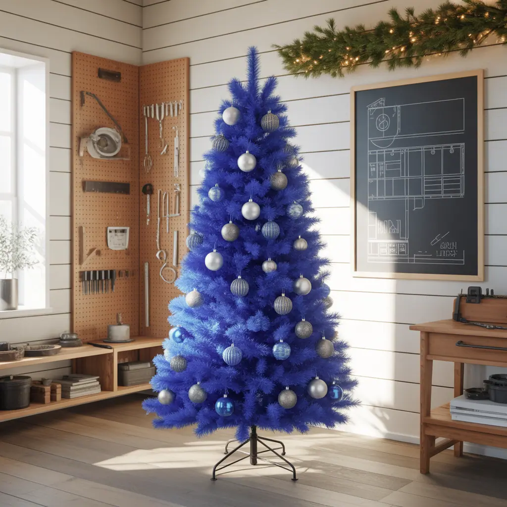 blue christmas tree ideas