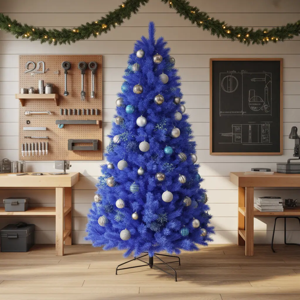 blue christmas tree ideas