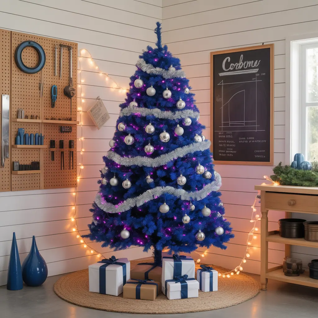 blue christmas tree ideas