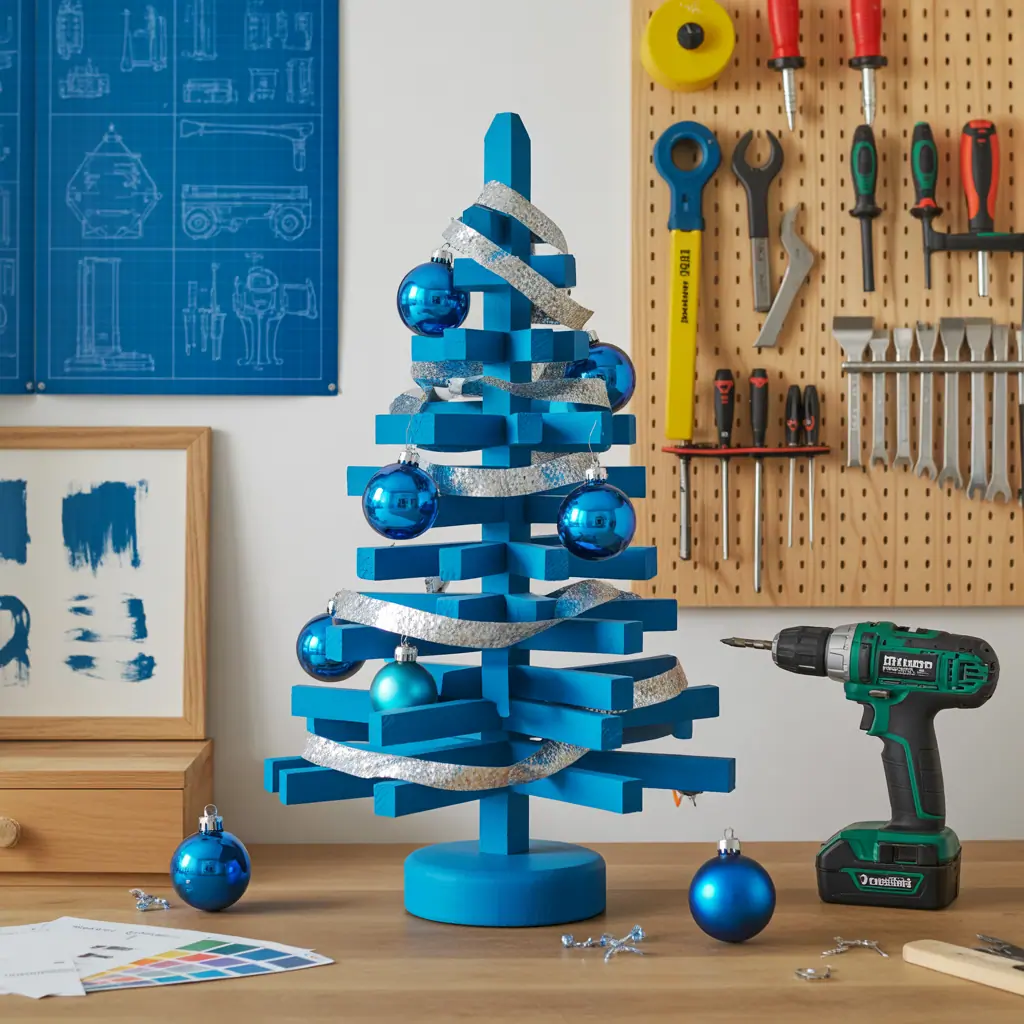 blue christmas tree ideas