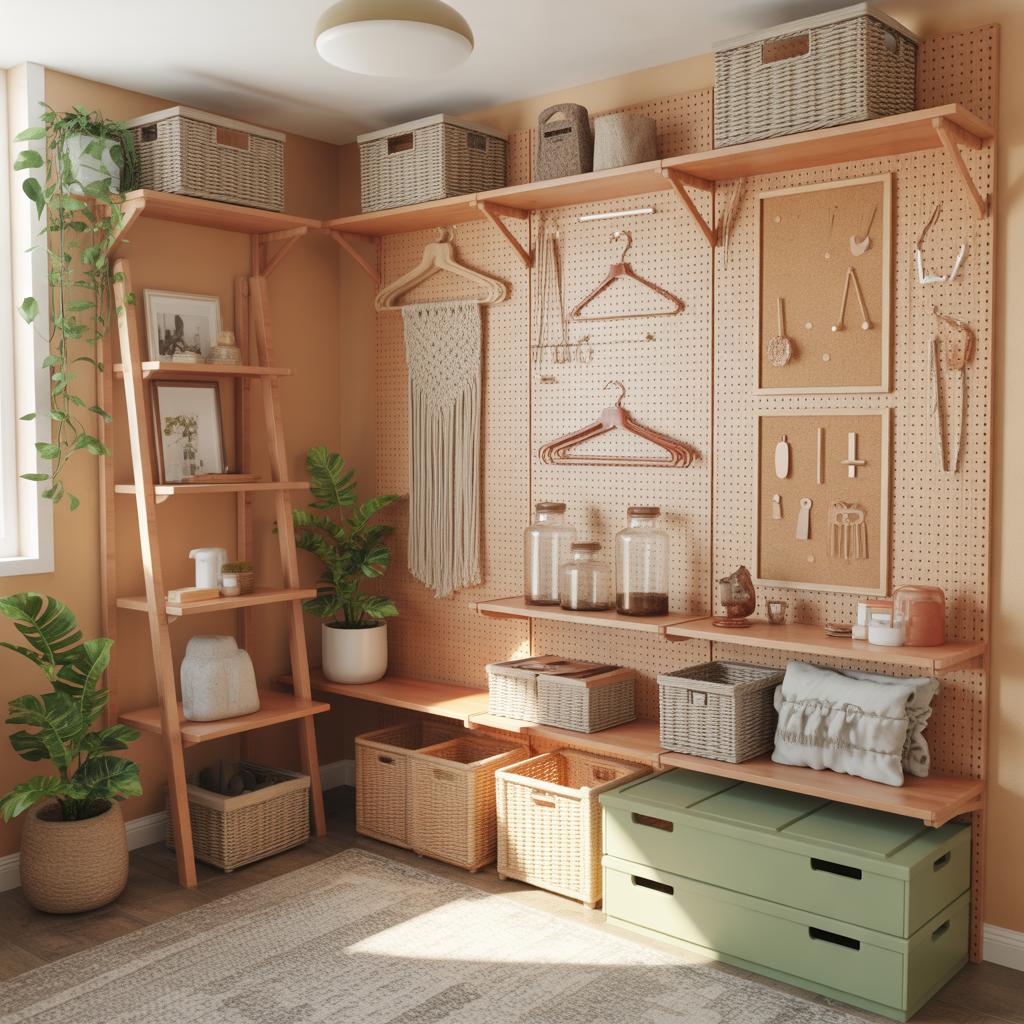 boho storage hacks