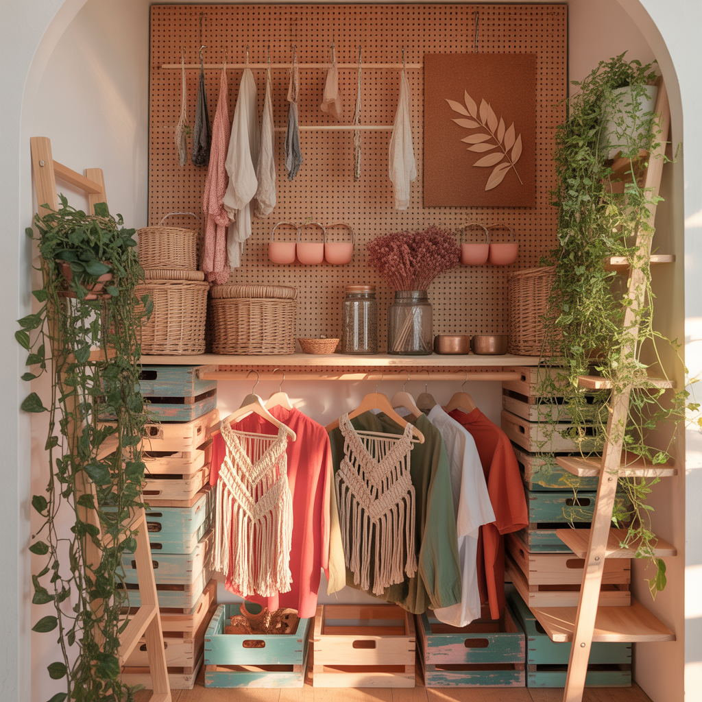 boho storage hacks