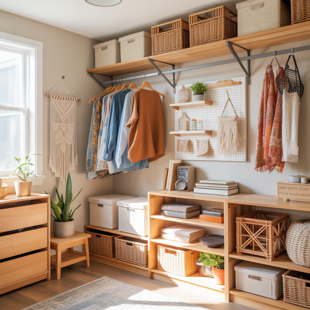boho storage hacks