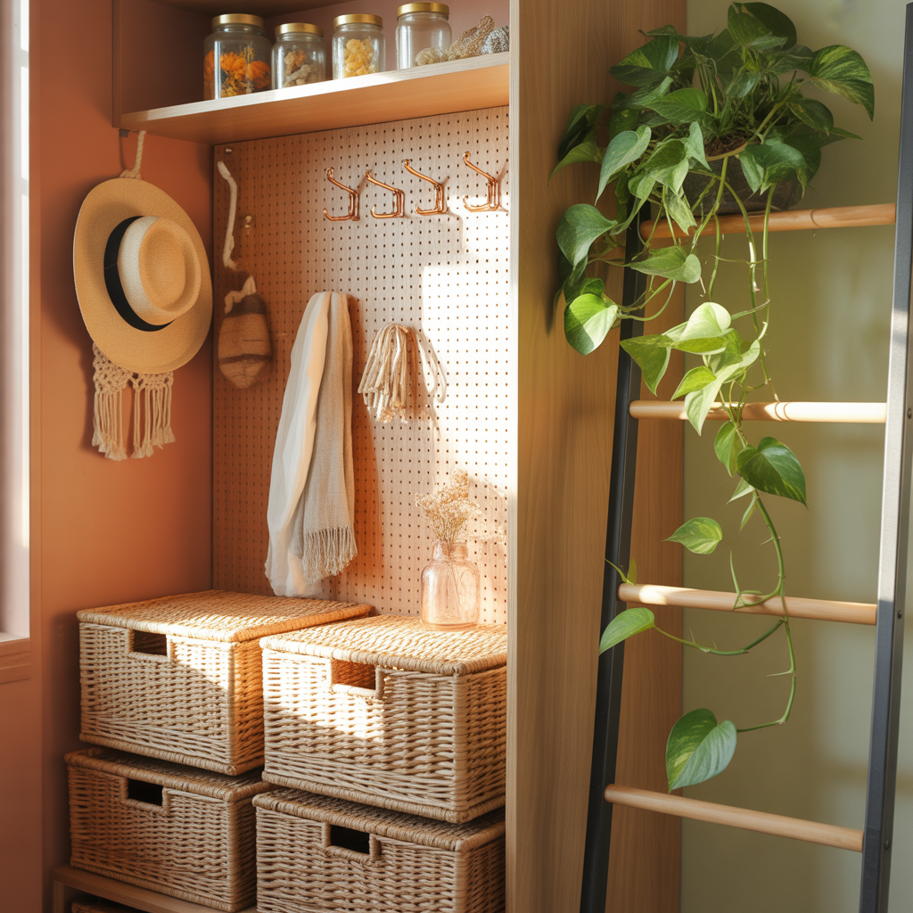 boho storage hacks
