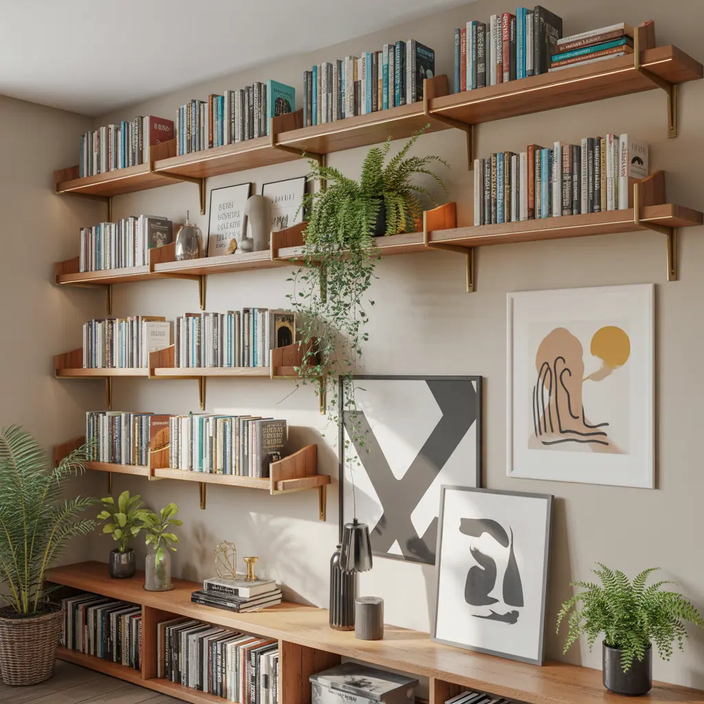bookshelves wall ideas decor