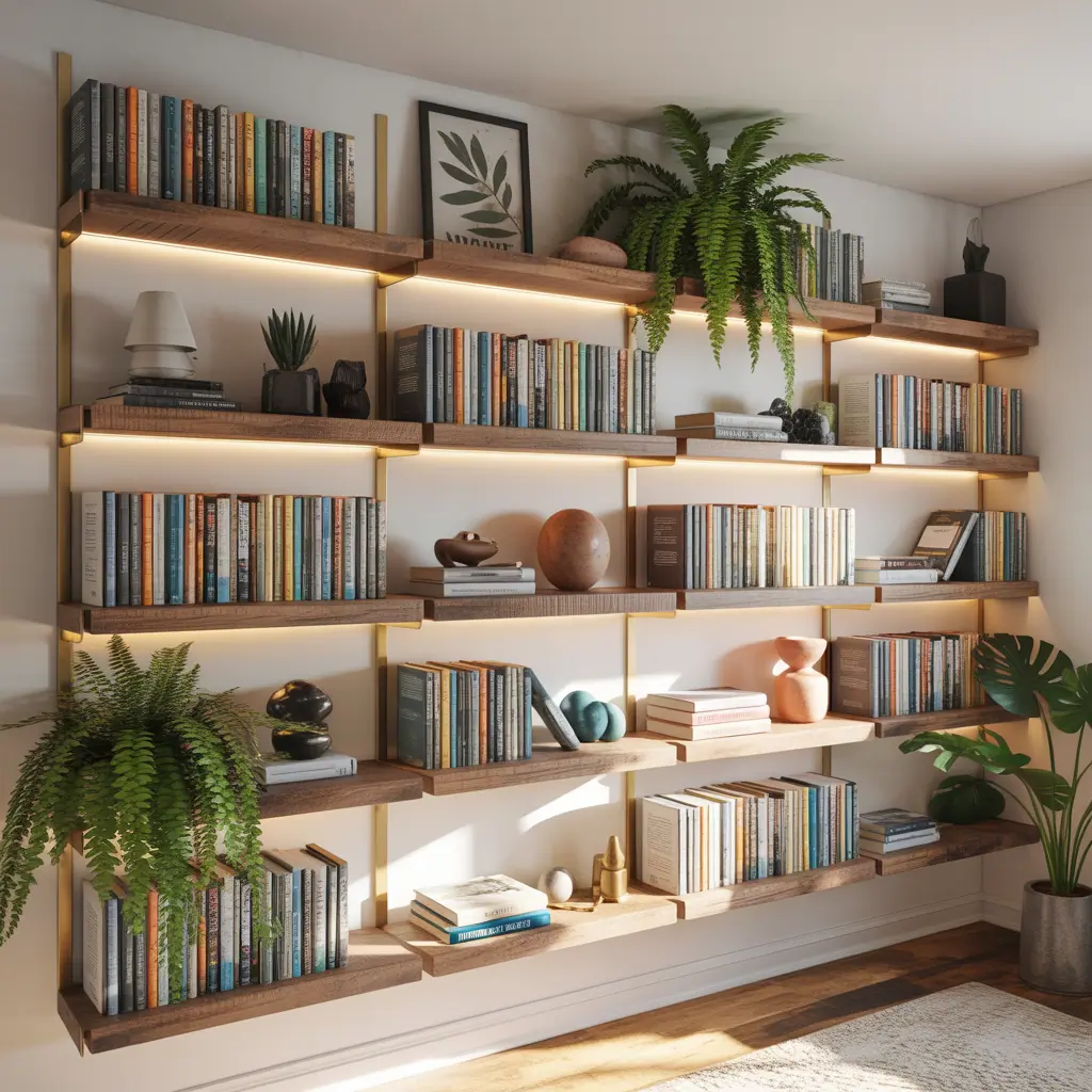 bookshelves wall ideas decor