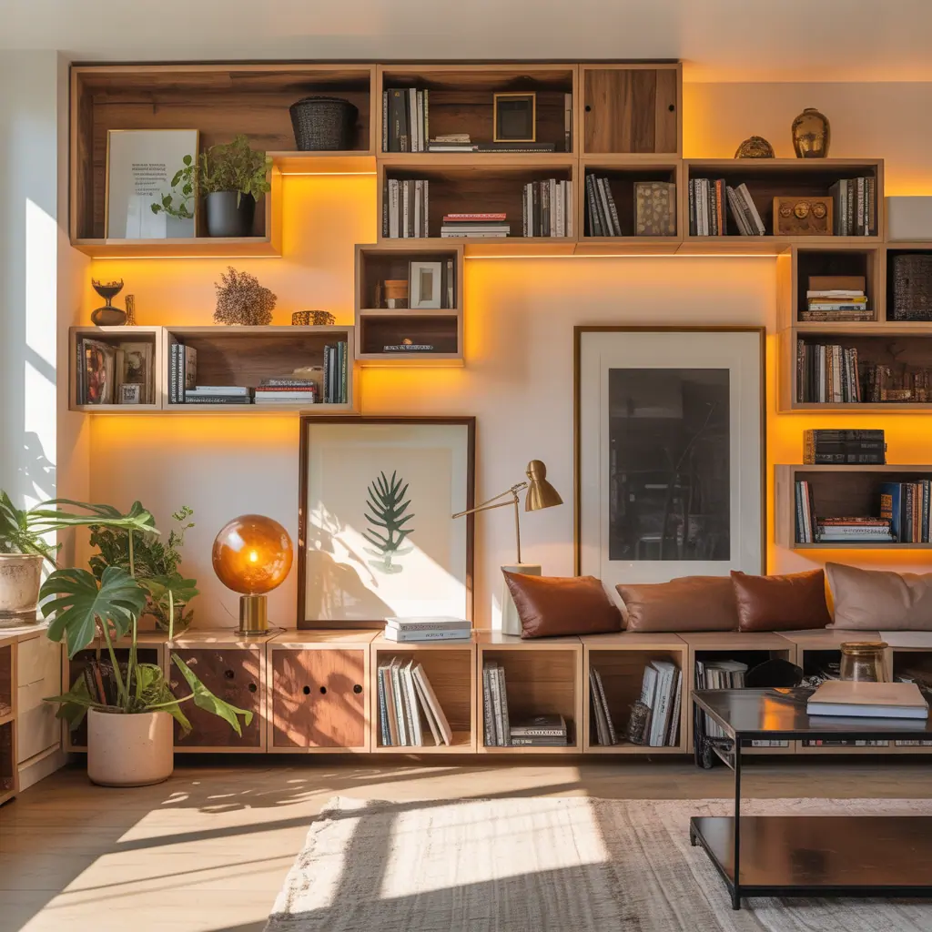 bookshelves wall ideas decor