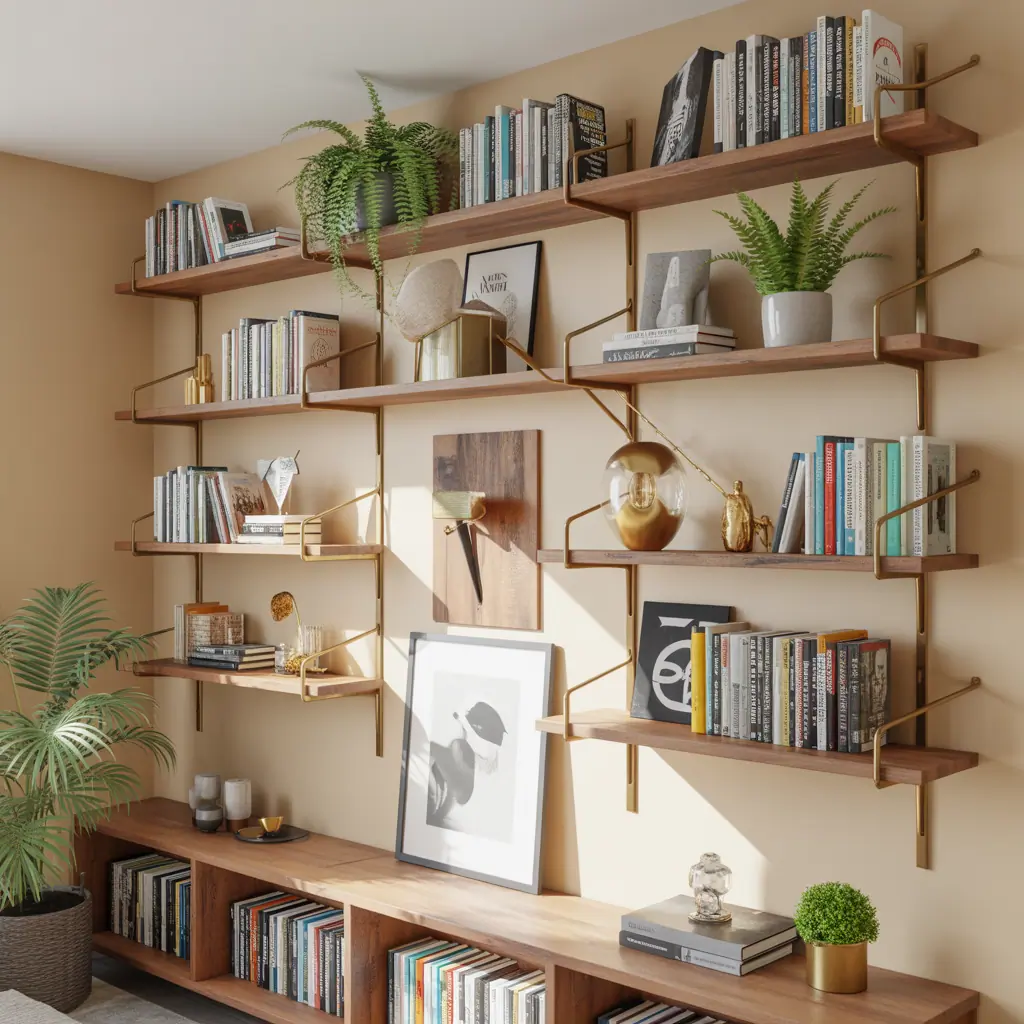 bookshelves wall ideas decor
