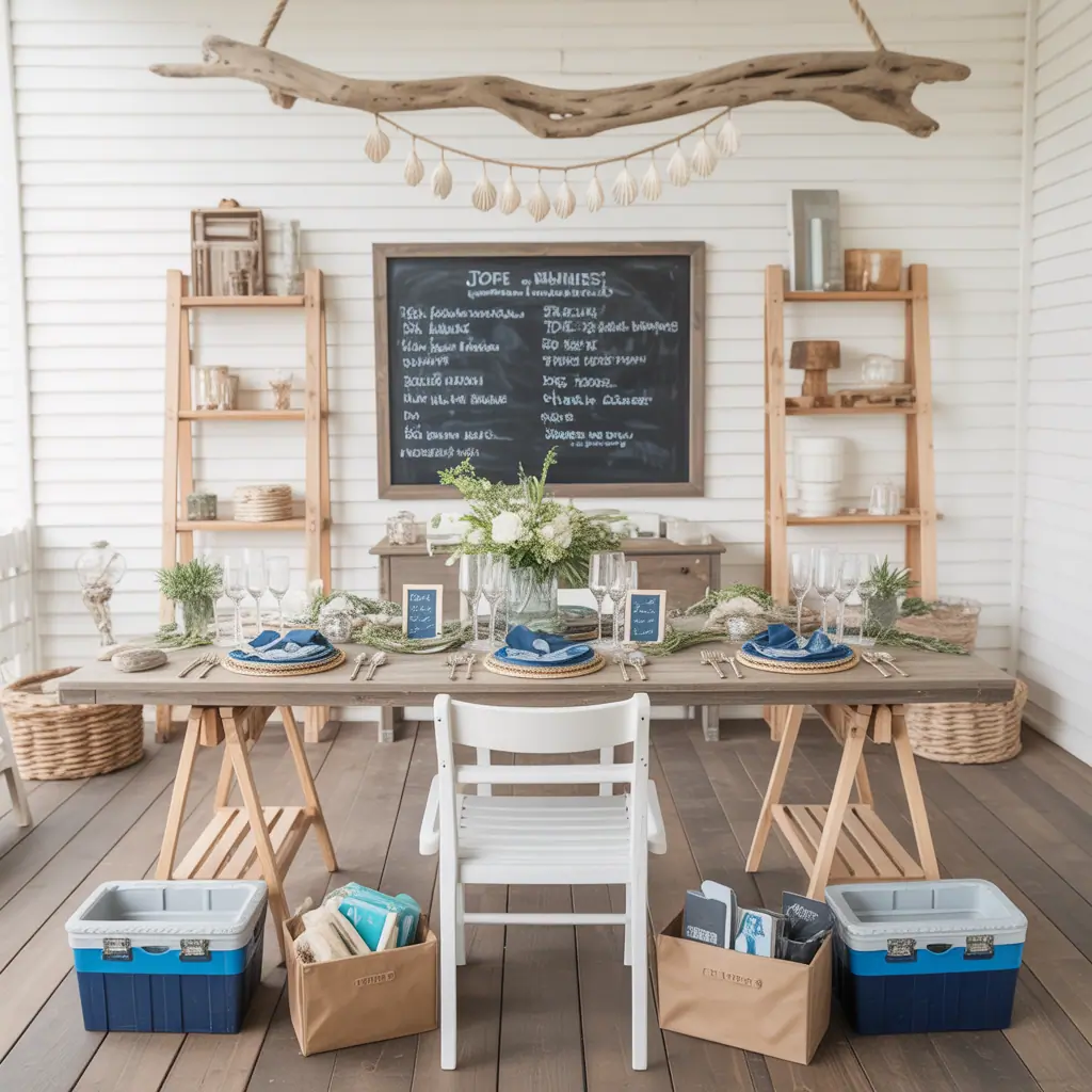 bridal shower ocean themed ideas