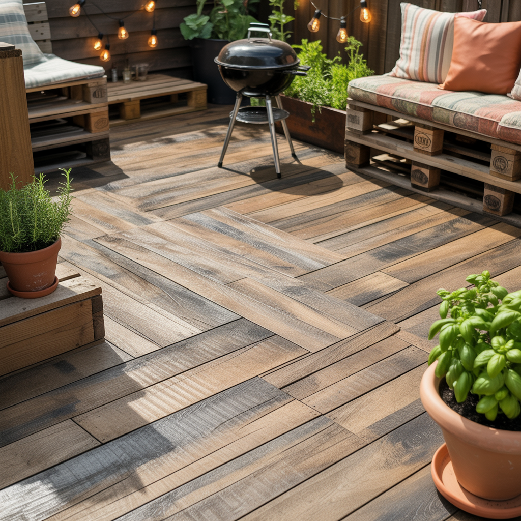 budget friendly backyard concrete patio