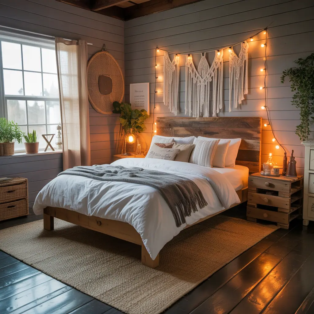 budget rustic bedroom ideas