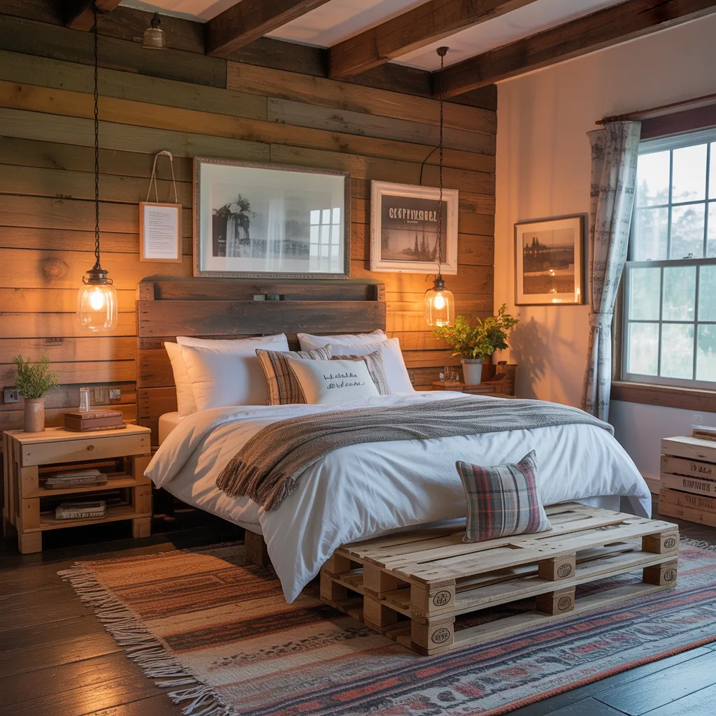 budget rustic bedroom ideas