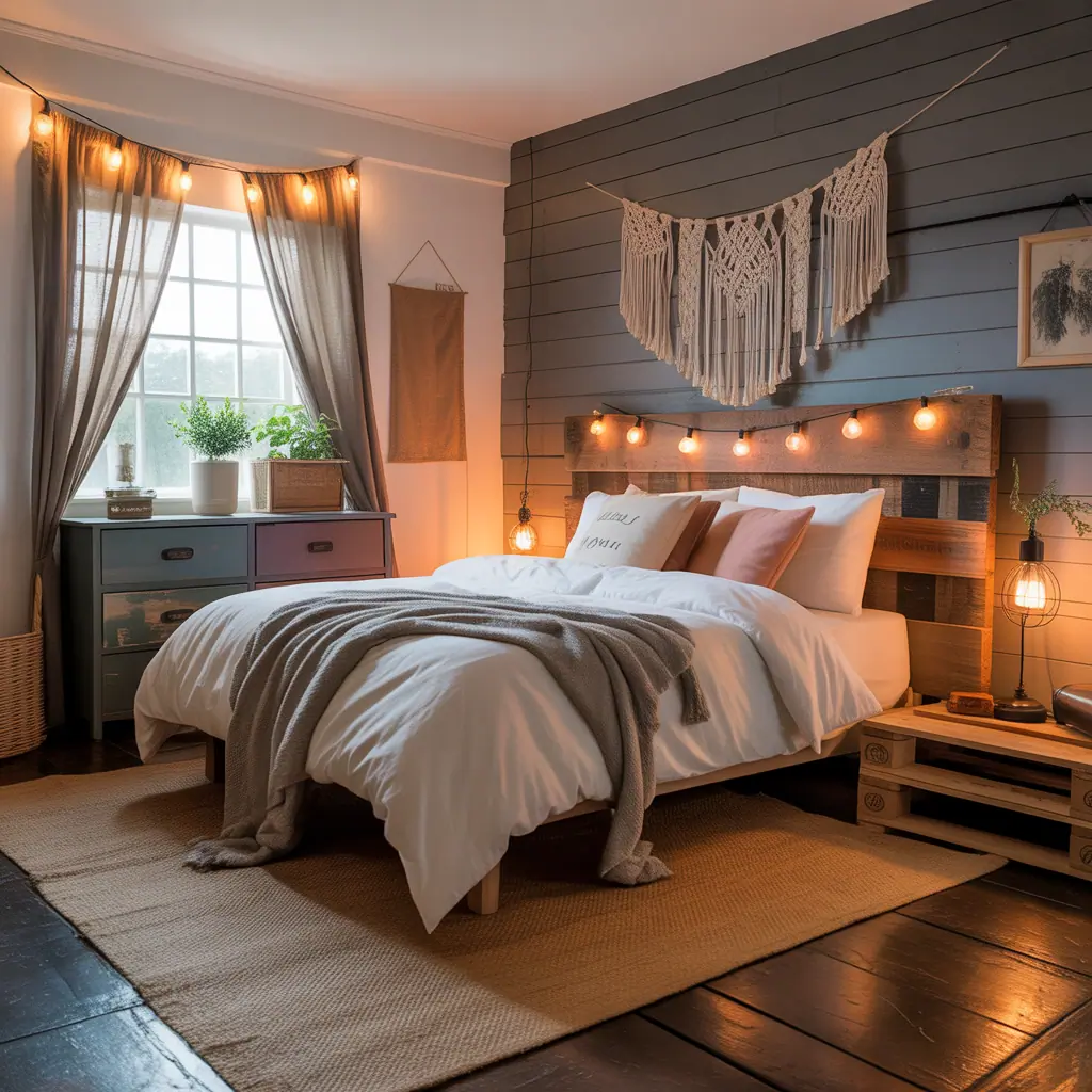 budget rustic bedroom ideas