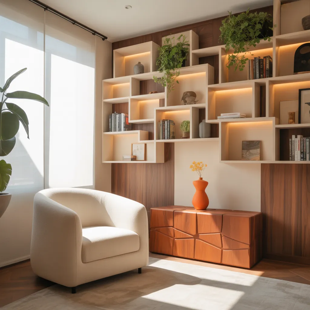 built in shelves living ideas