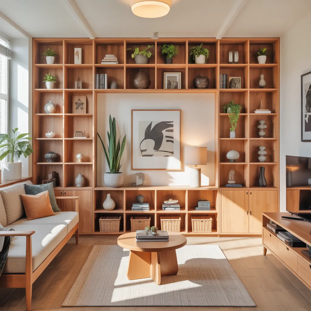 built in shelves living ideas