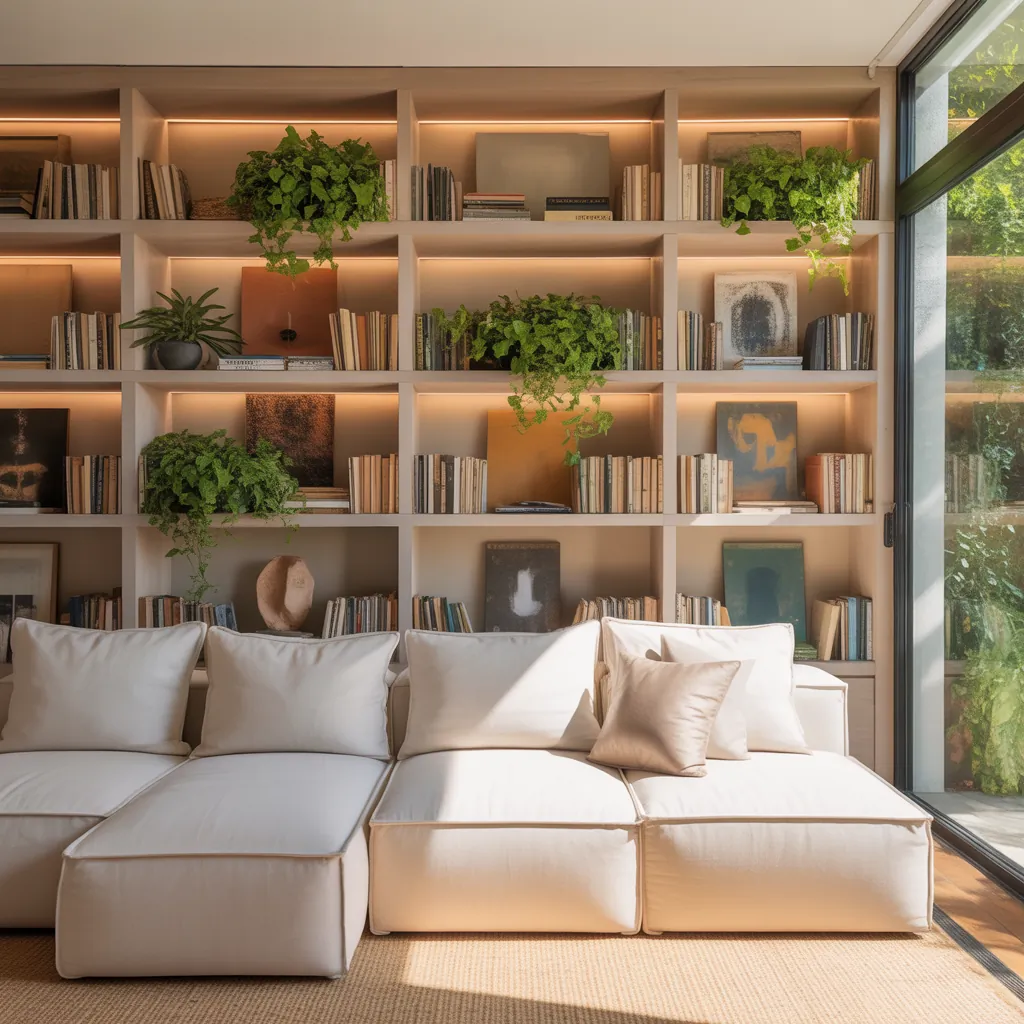 built in shelves living ideas