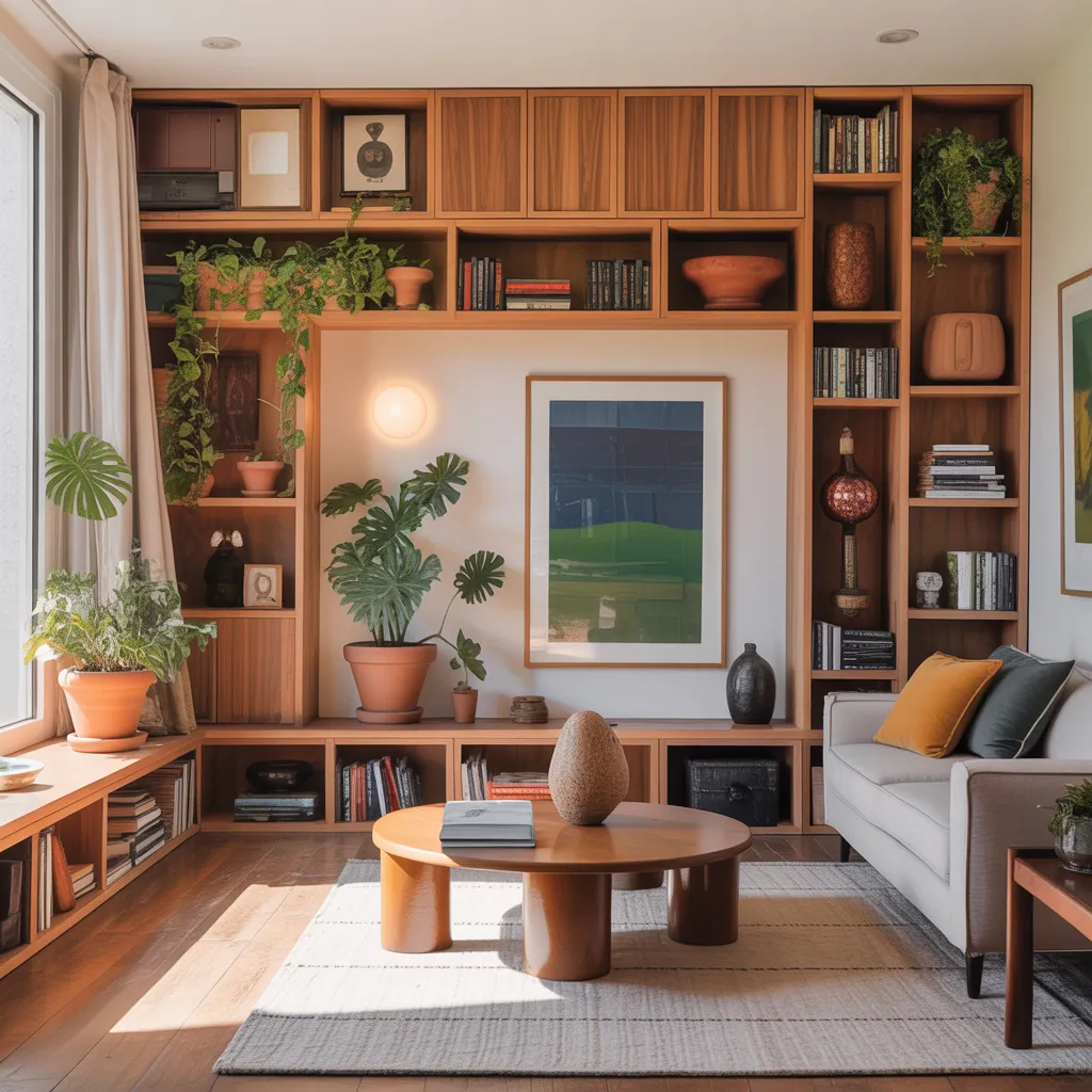 built in shelves living ideas