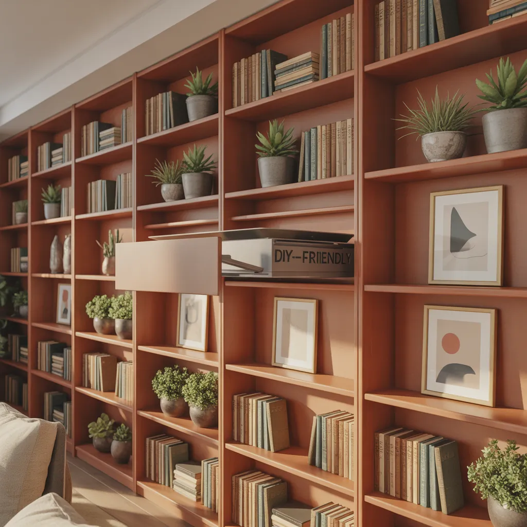 built in shelves living ideas