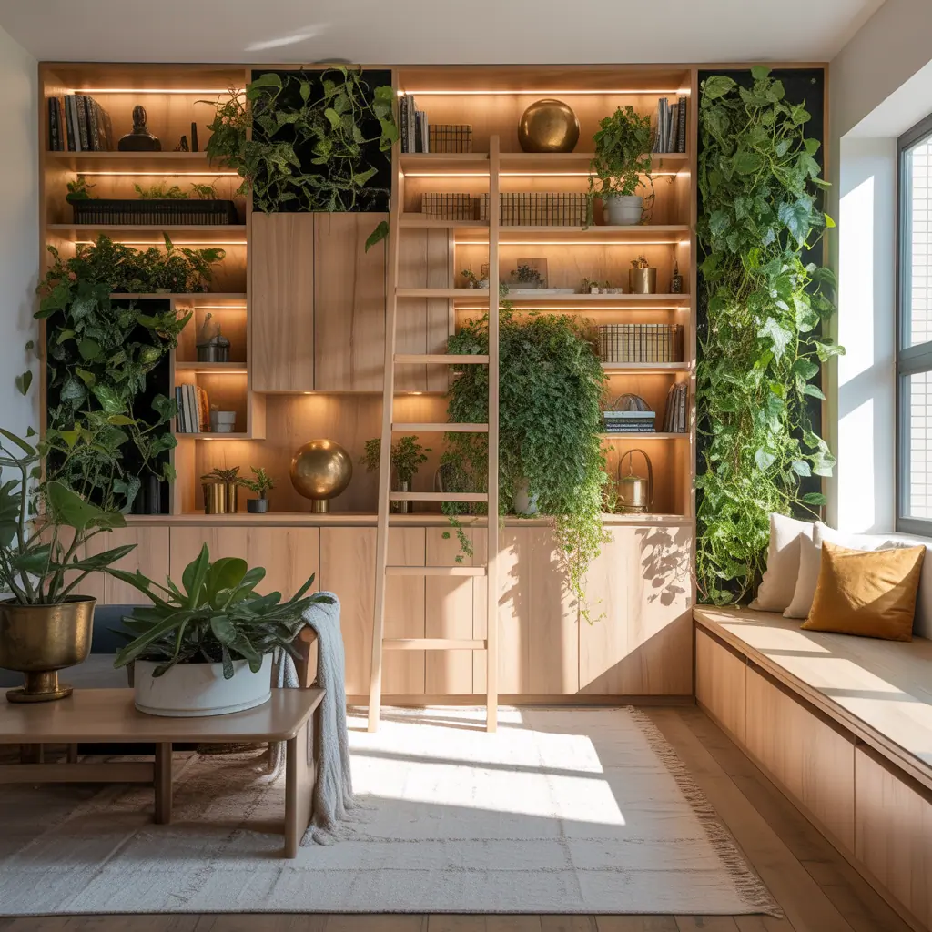 built in shelves living ideas