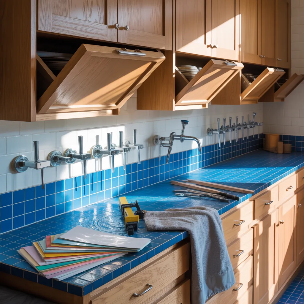 cabinet ideas pool towel