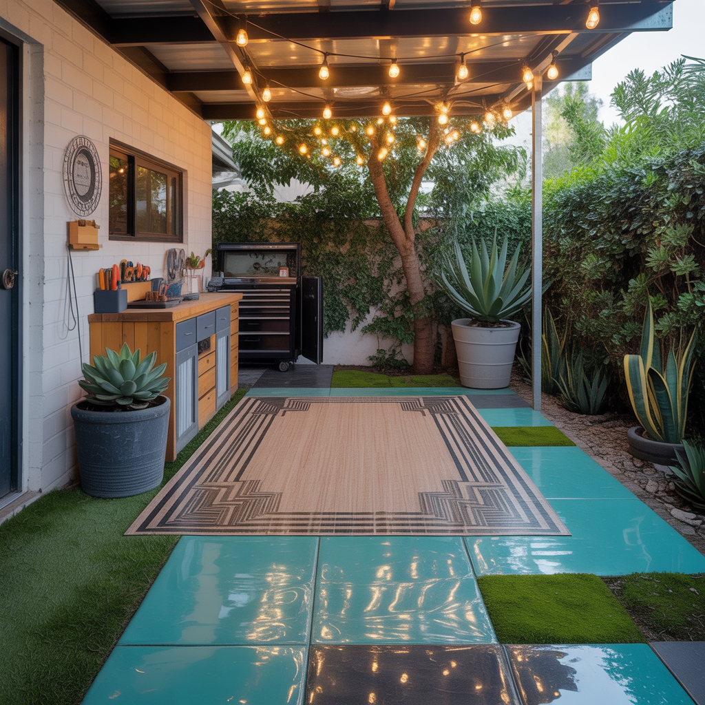carport floor covering ideas
