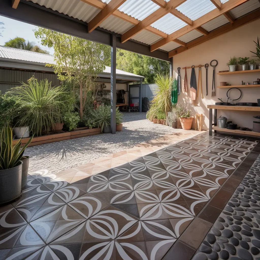 carport floor covering ideas