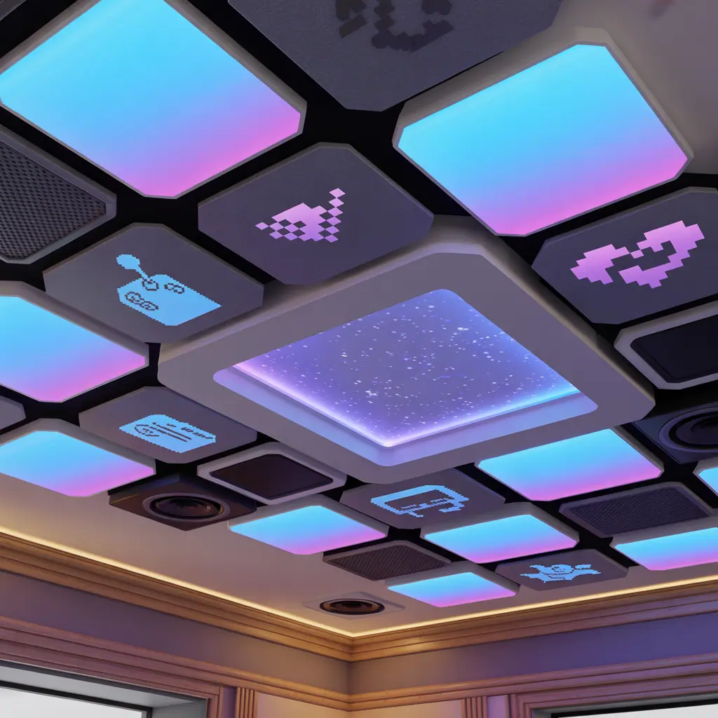 ceiling ideas for gaming room