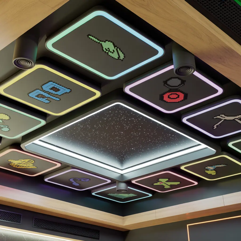 ceiling ideas for gaming room