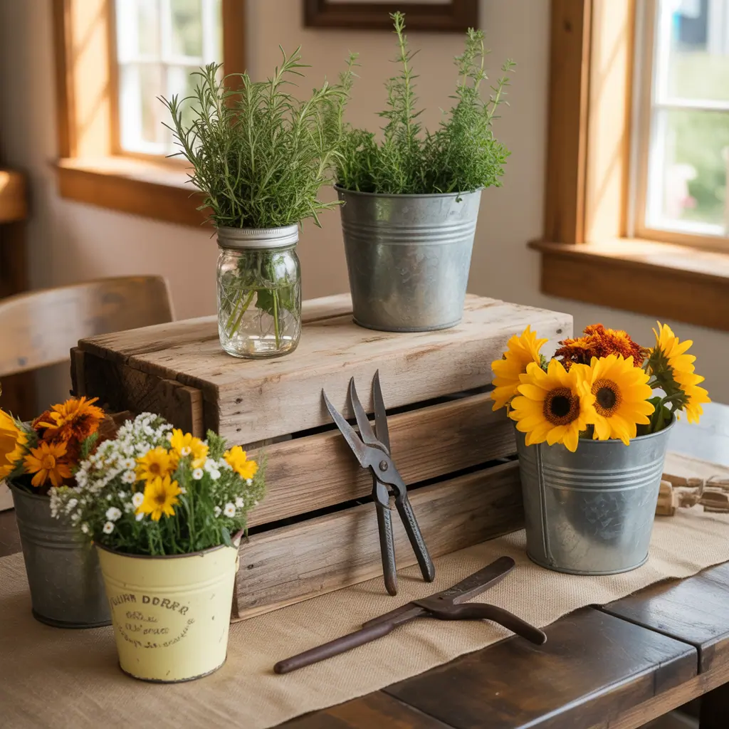centerpiece ideas farm
