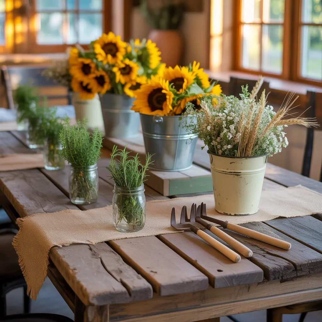 centerpiece ideas farm