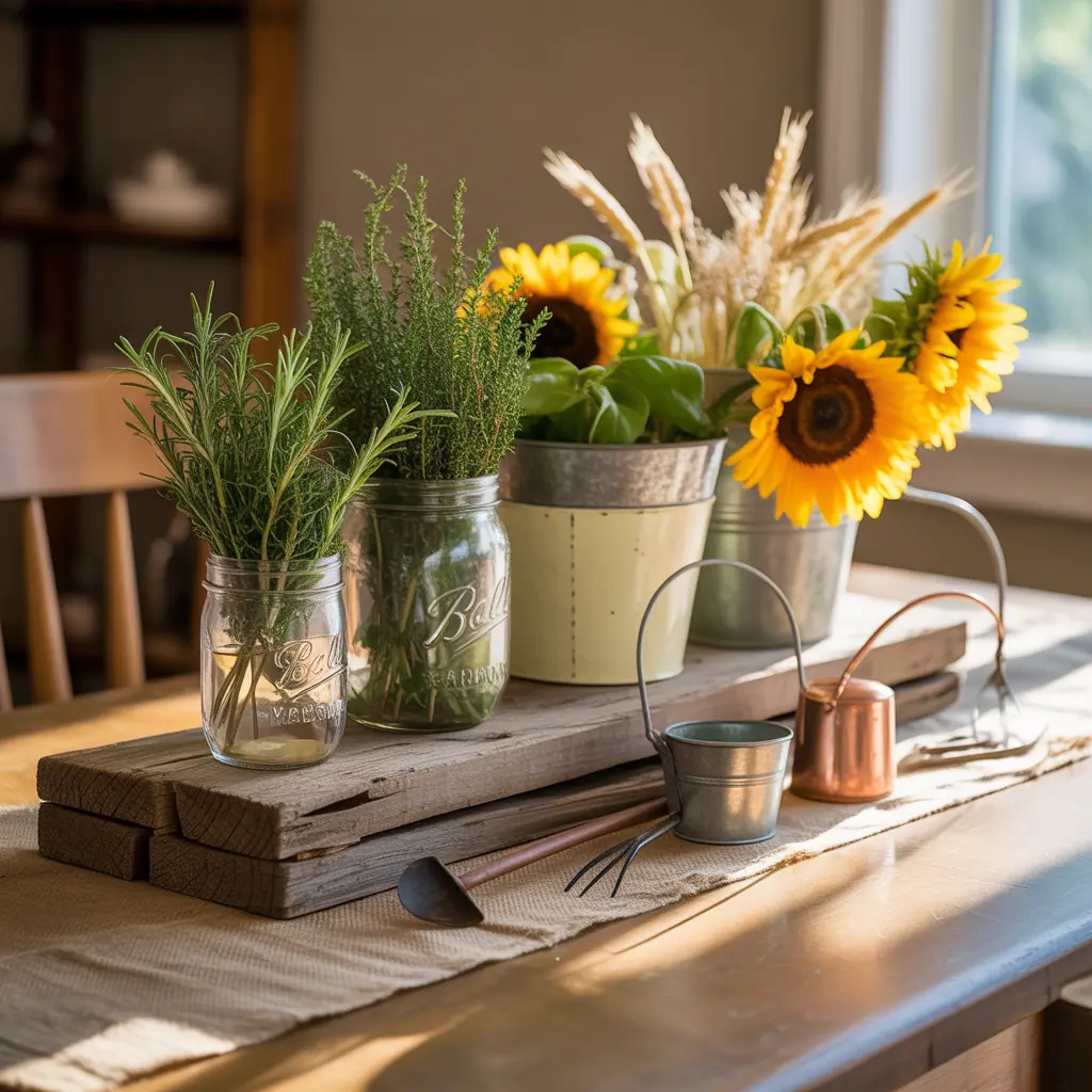 centerpiece ideas farm