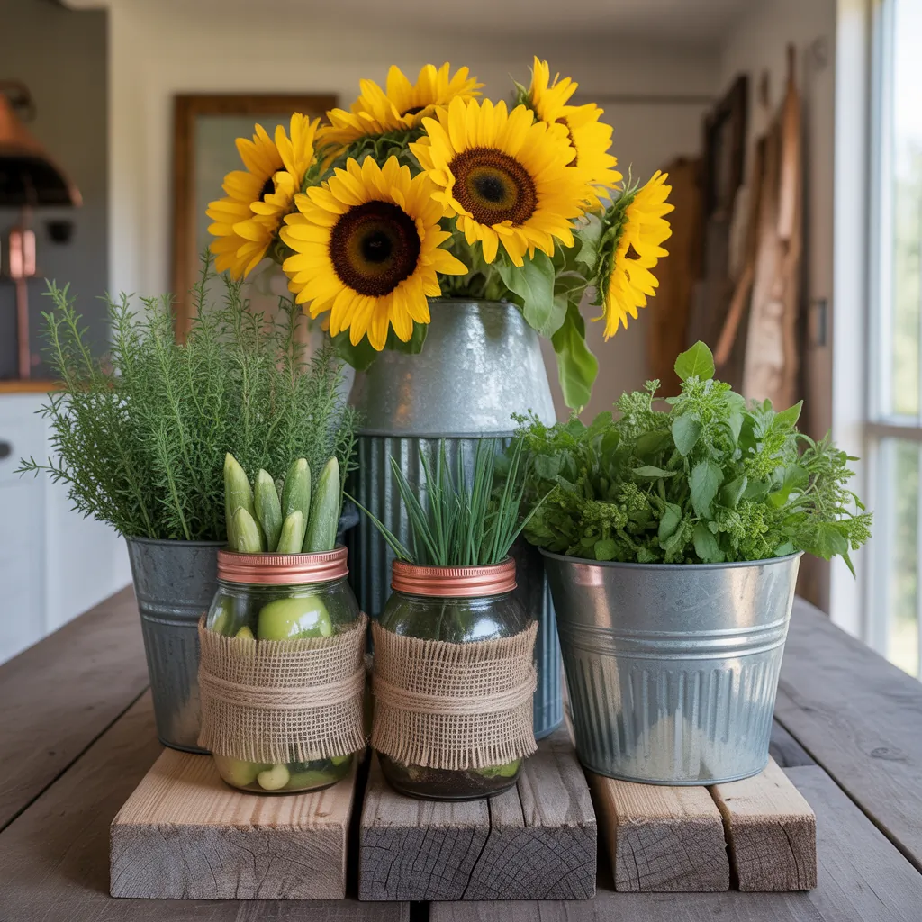centerpiece ideas farm