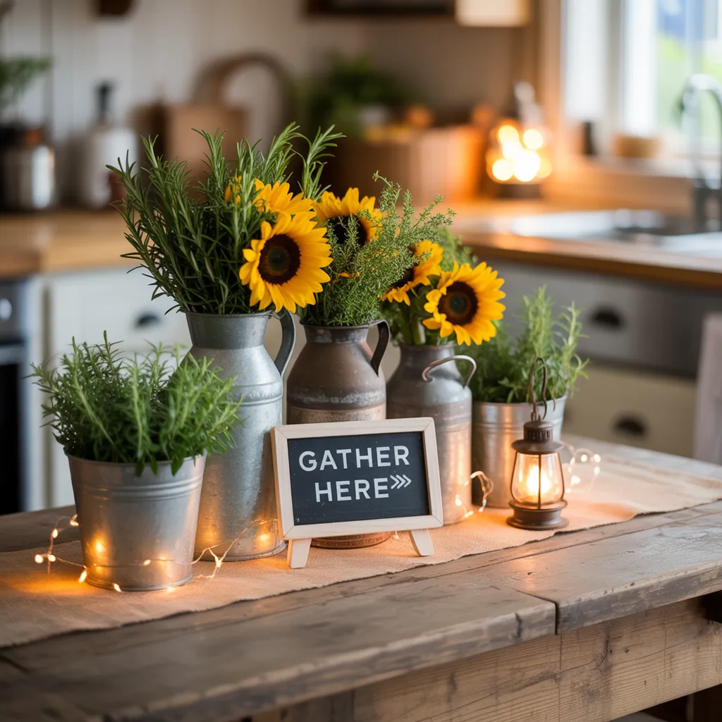 centerpiece ideas farm