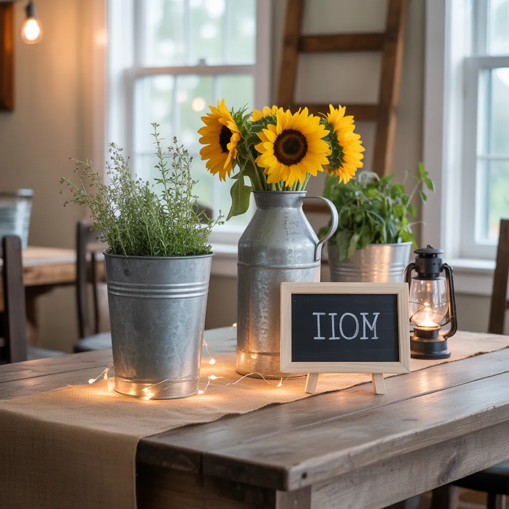 centerpiece ideas farm
