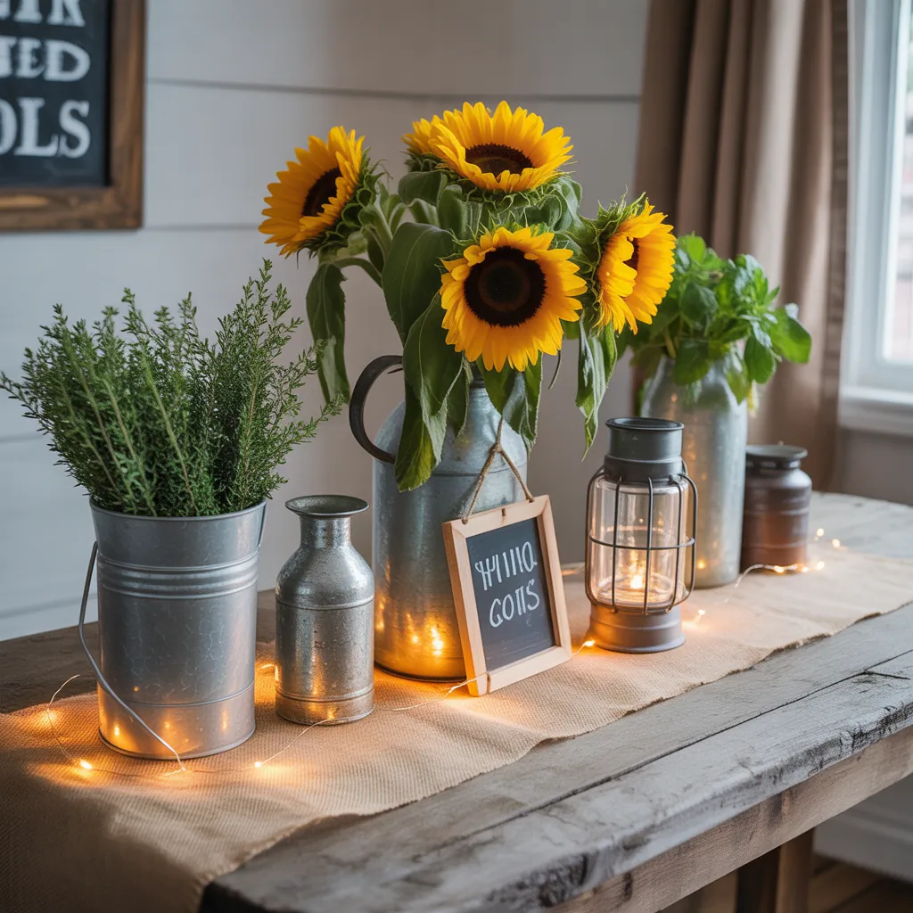 centerpiece ideas farm