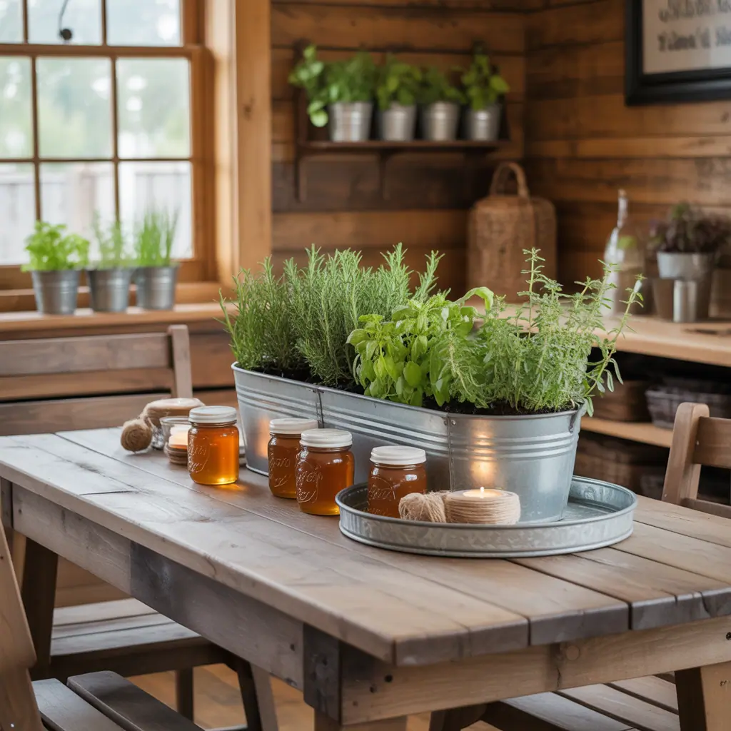 centerpiece ideas farm