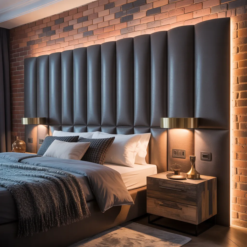 charcoal headboard dark grey bedroom ideas