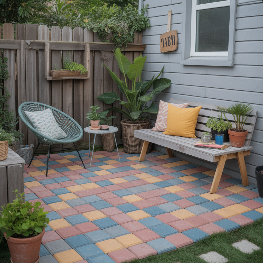 cheap small patio paver projects