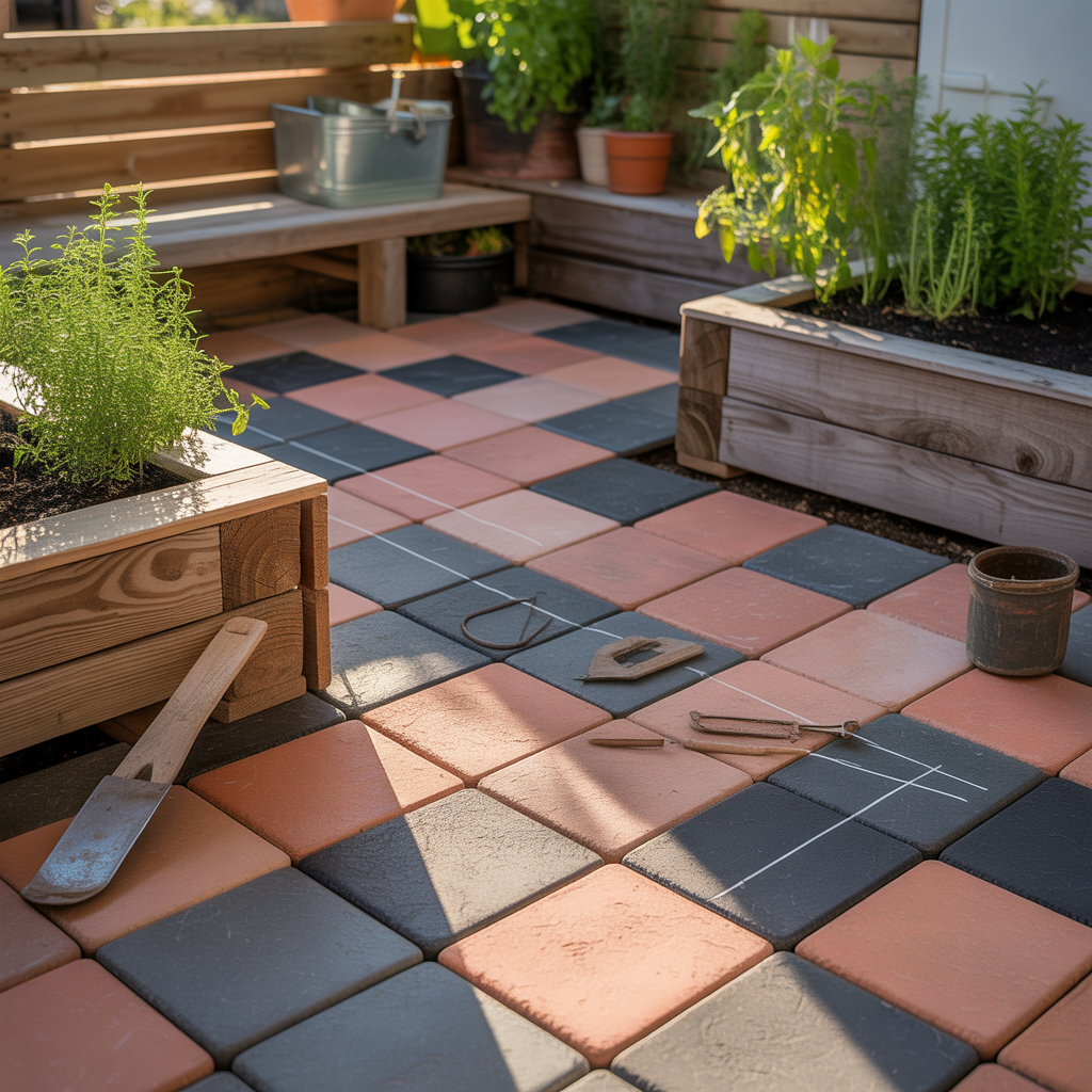 cheap small patio paver projects