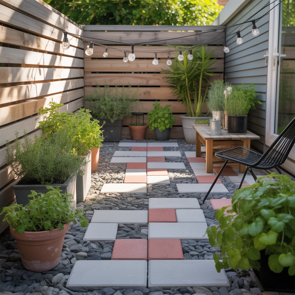 cheap small patio paver projects